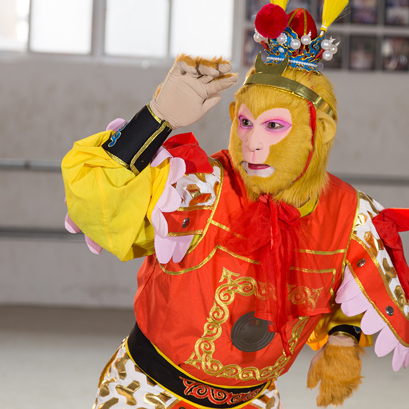 Movie and TV Monkey King Costume Costume Monkey King Full Mask Headgear Yu Shang Props Hot Sale