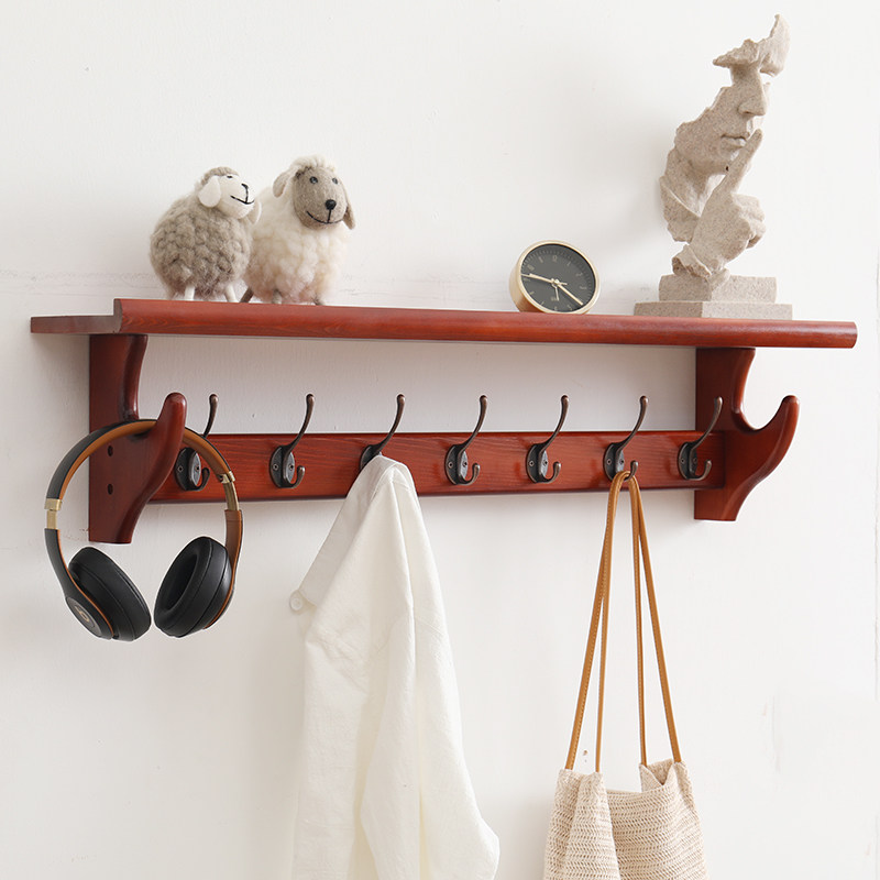 Bedroom Hanging Hanger Wall-mounted Wall Multifunction Light Lavish Hood Hook Living Room Clothing Cap Rack Big Clothes Hanger