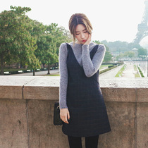 Dress set women 2020 autumn and winter New Korean knitted sweater vest dress two-piece slim winter skirt