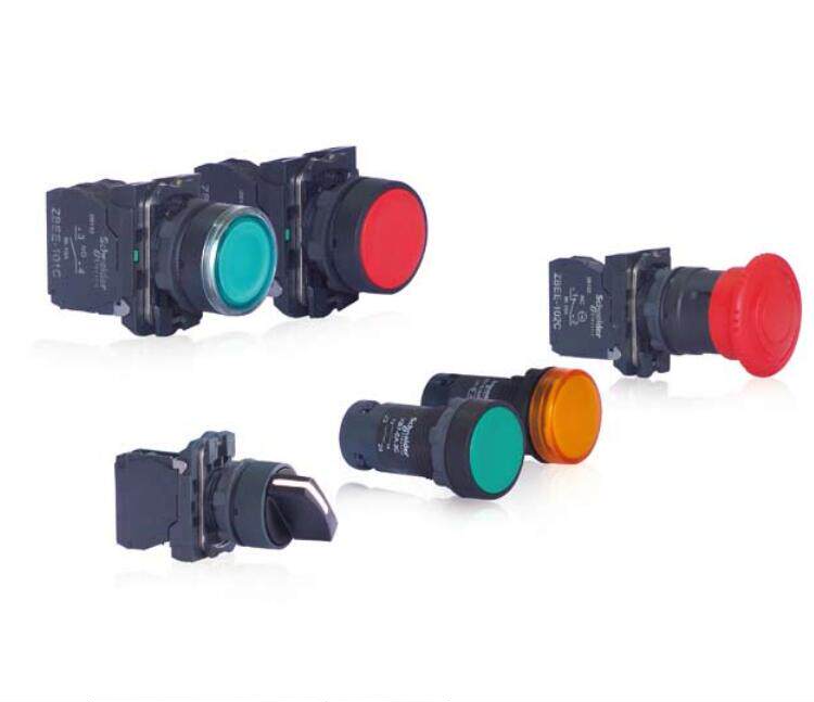 Brand new Schneider original XB2BL42C red self-reset convex head button XB2-BL42C