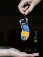 Японская керамика Керамика Керамика Фруктовый нож Складывание мультфильм маленький желтый нож Супер маленький нож мини -мини -через проверку безопасности