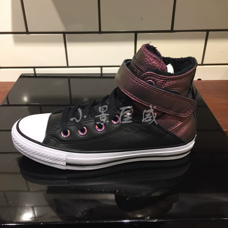 CONVERSE 小 景 匡威 正品 Nerijia tóc cao Velcro giúp giày vải 558310 558311 giày thể thao giá rẻ