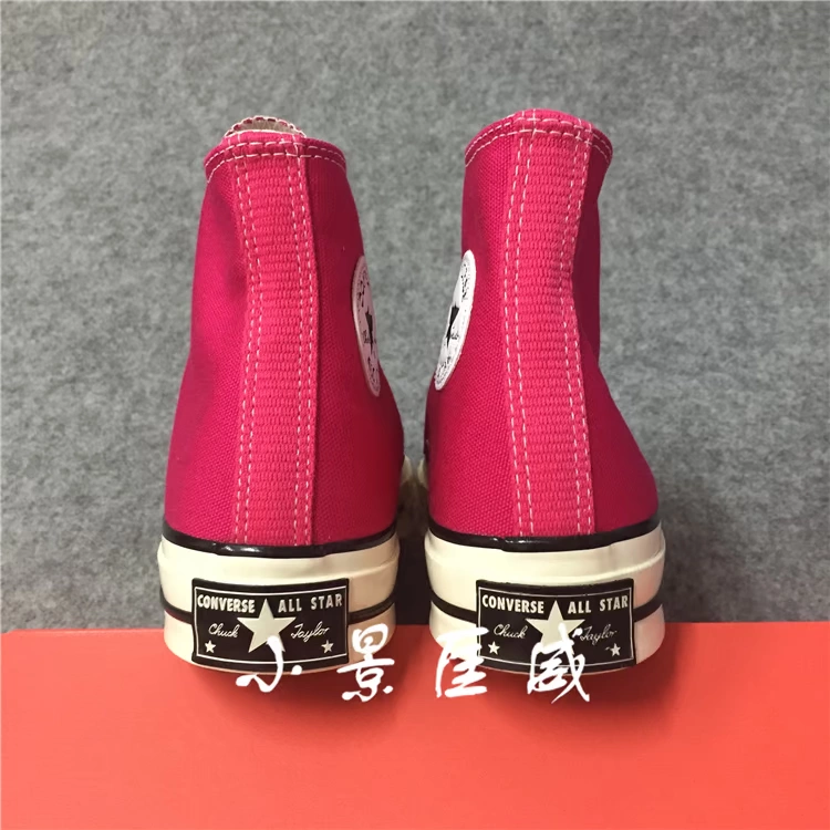 Converse Converse 1970S tiêu chuẩn Samsung hoa hồng đỏ hồng đỏ sáng giày vải màu hồng 161442C 161445C