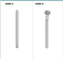 Industrial Cabinet Lock Tie Rod Electric Lock Accessories LG001-2-1000 with wheel lock lever