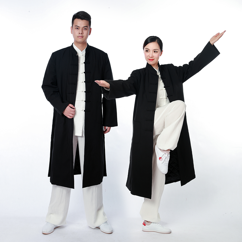 Wudao Xiuxiu Source Tai Chi clothes cotton robes Autumn and winter style Thickened Robes Robe to practice Costume Dau Gown Men and women