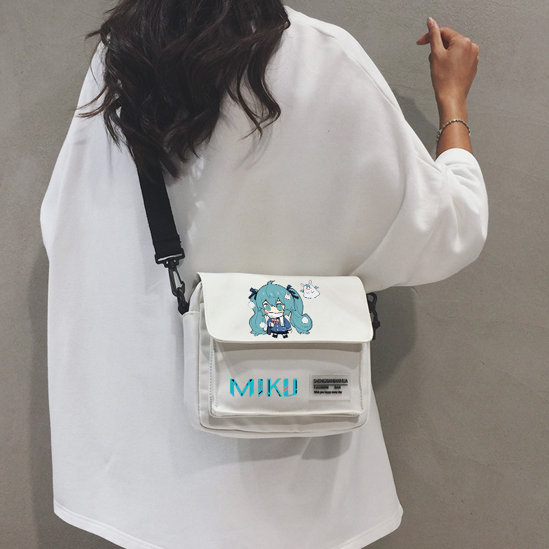 Hatsune Moeyu Future Mi.Ku Peripheral Anime Crossbody Bag Student Unisex Large Capacity Shoulder Bag Trendy Shoulder Bag