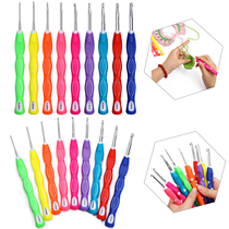 Ergonomic handle TPR Non-slip silicone soft handle crochet kit 2 0-6 0mmDIY weaving tool