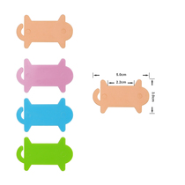 Colorful cross-stitch thread winding board candy-colored plastic residual thread winder wool storage thread management board 10 pieces