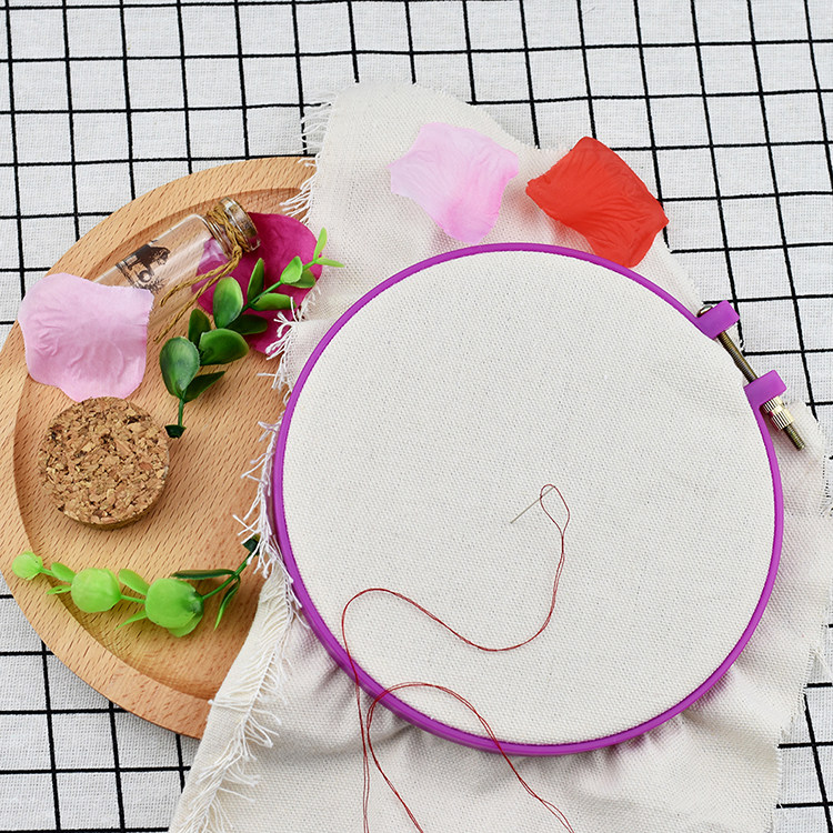 Tool for embroidered lap domestic hanger cross stitch embroidery frame embroidered silk with embroidered plastic embroidered frame round-shaped embroidery