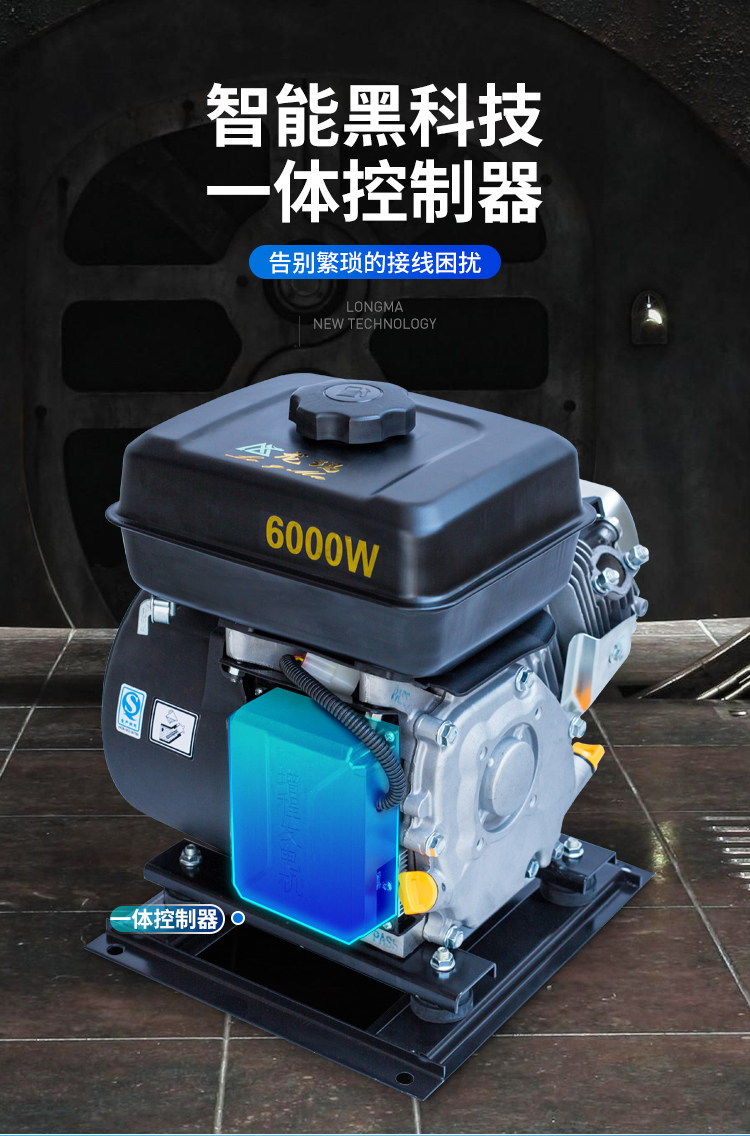 Electric vehicle range extender 48V battery car 60V72 volt variable frequency tricycle four-wheel battery car generator