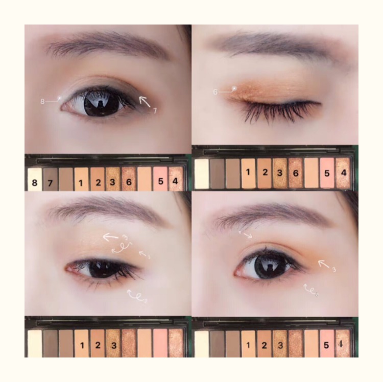 Mới! Thái TREECHADA mười màu phấn mắt ngọc trai mờ bắt đầu màu bưởi phấn mắt peripera