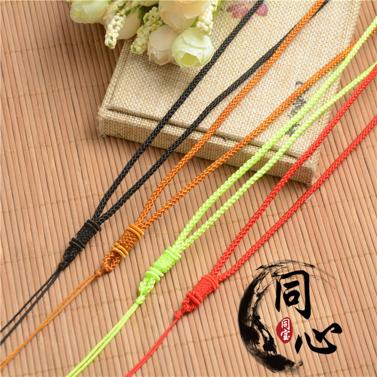 Multi-color optional necklace rope jewelry accessories sweater chain diy hand-woven rope lanyard wholesale