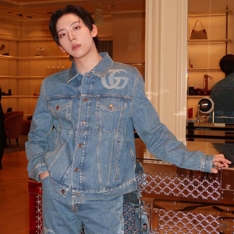 Gucci New Classic Double g Interlocking Letter Double Pocket Single-Breasted Denim Jacket for Men and Women