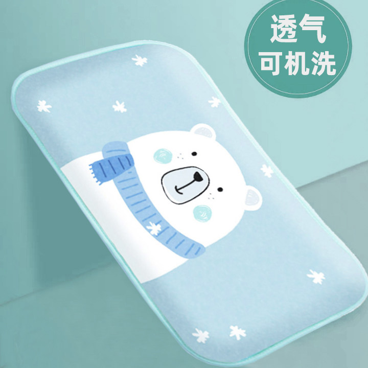 Baby Pillow Summer Breathable Child Ice Silk Cool Pillow Kindergarten Cool Mat Baby Newborn Little Pillow Towel All Season Sweats