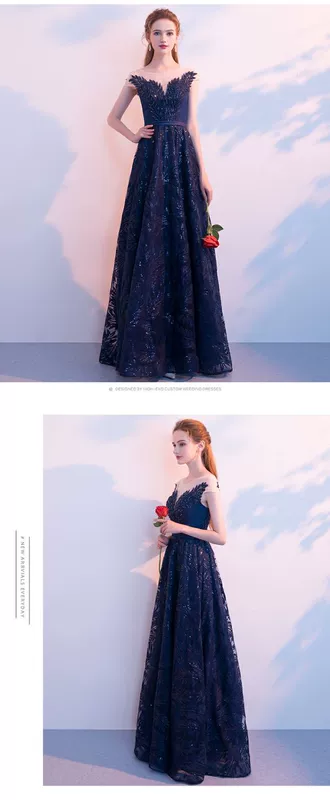 Tiệc toast quần áo 2019 hè mới khí chất thanh lịch thanh lịch váy dạ hội váy cưới phù dâu - Sản phẩm HOT