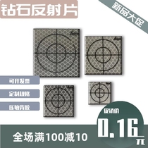 Total station reflector Leica reflector tunnel bridge hole measurement diamond-grade prism self-adhesive reflective sticker waterproof