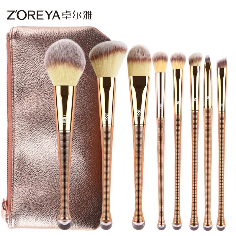 卓尔雅初学者化妆刷套装美妆工具全套眼影刷眉刷腮红散粉刷子