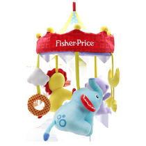 Fisher-Price crib bell music rotating bedside bell newborn baby soothing bed rattle hanging fabric toy