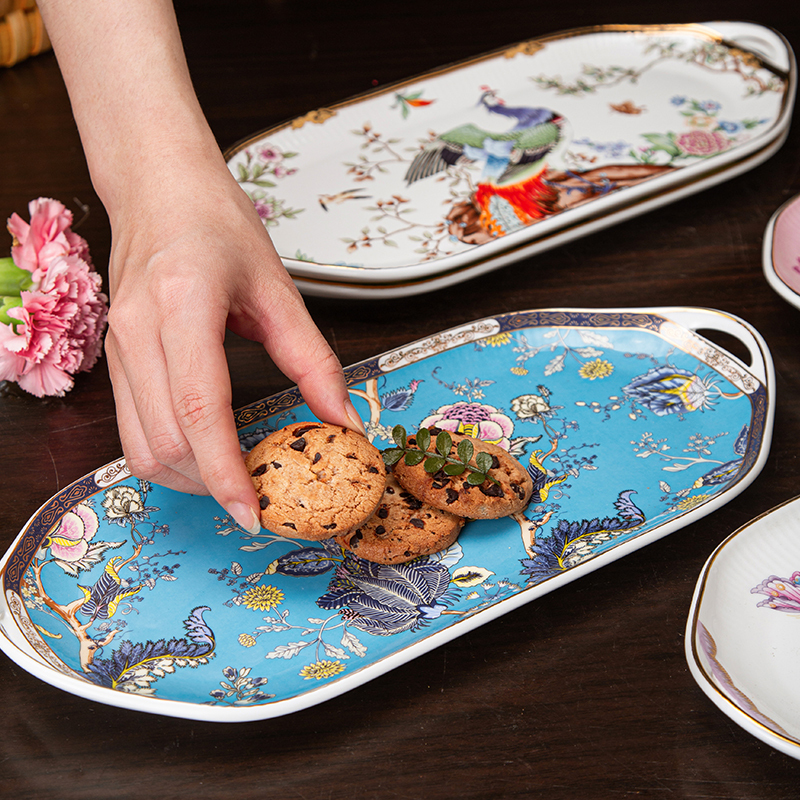 Ceramic Rectangular Plate, High-End Western-Style Dinner Plate, Pastry Presentation Plate, New Double-Ear Fish Plate, Dumpling Plate, Sushi Tray Ceramic Rectangular Plate, High-End Western-Style Dinner Plate, Pastry Presentation Plate, New Double-Ear Fish Plate, Dumpling Plate, Sushi Tray