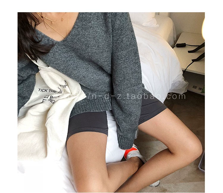 NDZ2018 xu hướng bi vào đầu thu cao eo thun co giãn quần skinny quần legging quần legging quần - Quần short