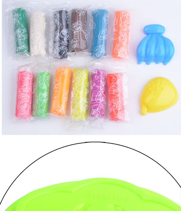 Ngày của trẻ em Ngày trẻ em Không độc hại Bùn đầy màu sắc 12 Màu plasticine Trẻ em Màu bùn Gửi Khuôn mẫu cho trẻ em Văn phòng phẩm - Đất sét màu / đất sét / polymer đất sét, đất nặn cho bé