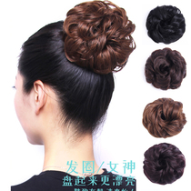 Fashion Wig Flower Bud Hair bag Realistic Hair Circles Rubber Fascia Pan Hair Natural Fluffy LaFlower Balls Show Hair Accessories