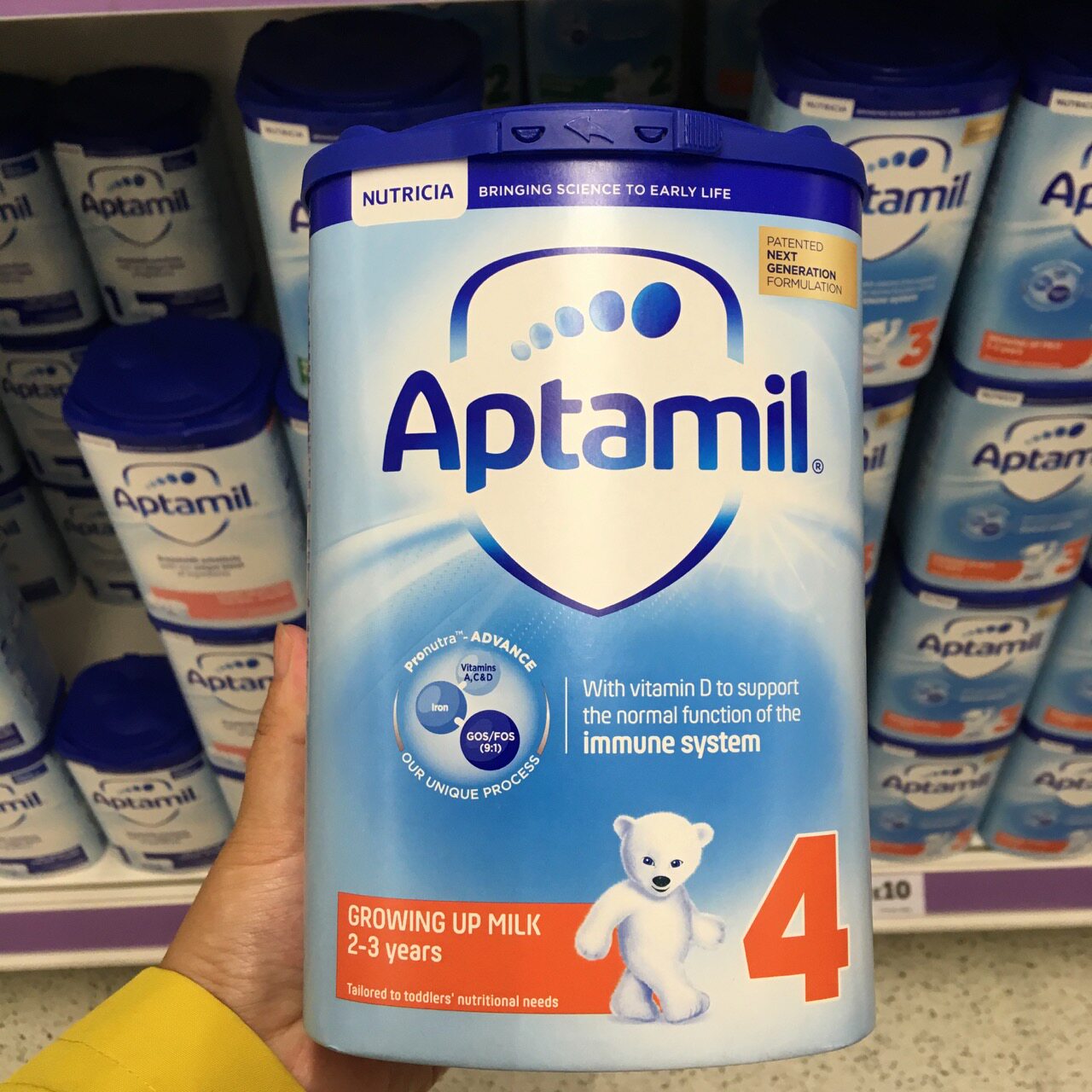 British direct mail Love Tami 4 Aptamil infant and young child growth powder suitable for 2 - 3 years old 4 cans starting