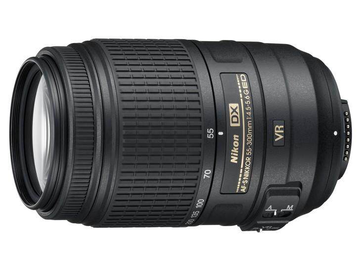 Nikon 55-300 F4 5-5 6G VR telephoto anti-shake autofocus lens can be exchanged for 1 year warranty