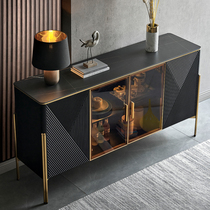 Light luxury Rock board sideboard modern minimalist locker storage side cabinet tea cabinet minimalist wine cabinet porch cabinet home