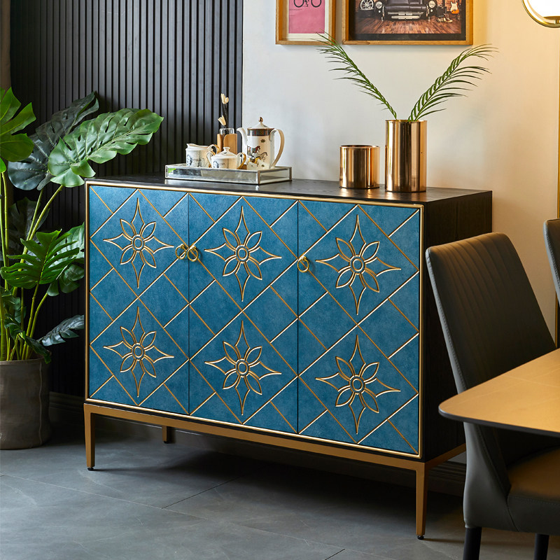 Genguan Cabinet Light Luxurious Wind Decoration Modern Simple Solid Wood Dining Side Cabinet Living-room Entrance Hall Containing Cabinet Shoes Cabinet Integrated