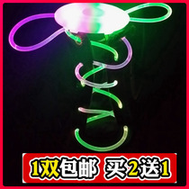 LED electronic luminous colorful shoelaces skating glitter luminous shoelaces lazy shoelaces hipster lanterns fluorescent shoelaces