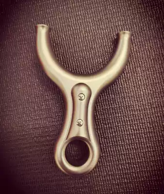 Titanium Yi outdoor titanium alloy TC21 CNC flat skin slingshot patch vase head flying tiger bow