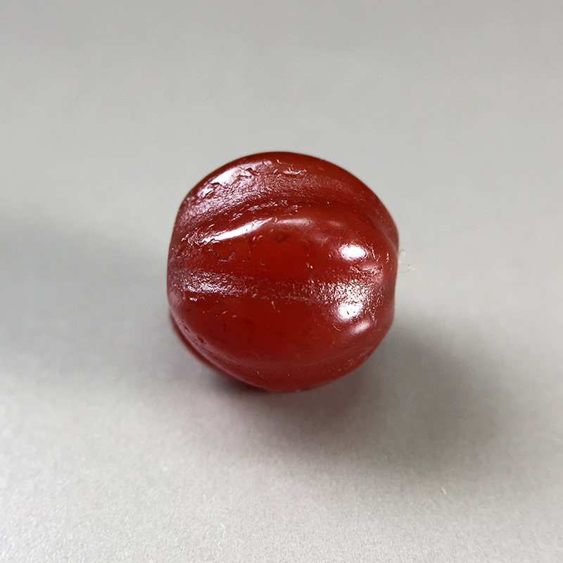 Pick up the Liaojin Period Red Manau melon Pearl 10mm Handstring Multi-Baowen Play with Necklace Candidiy Loose Bead