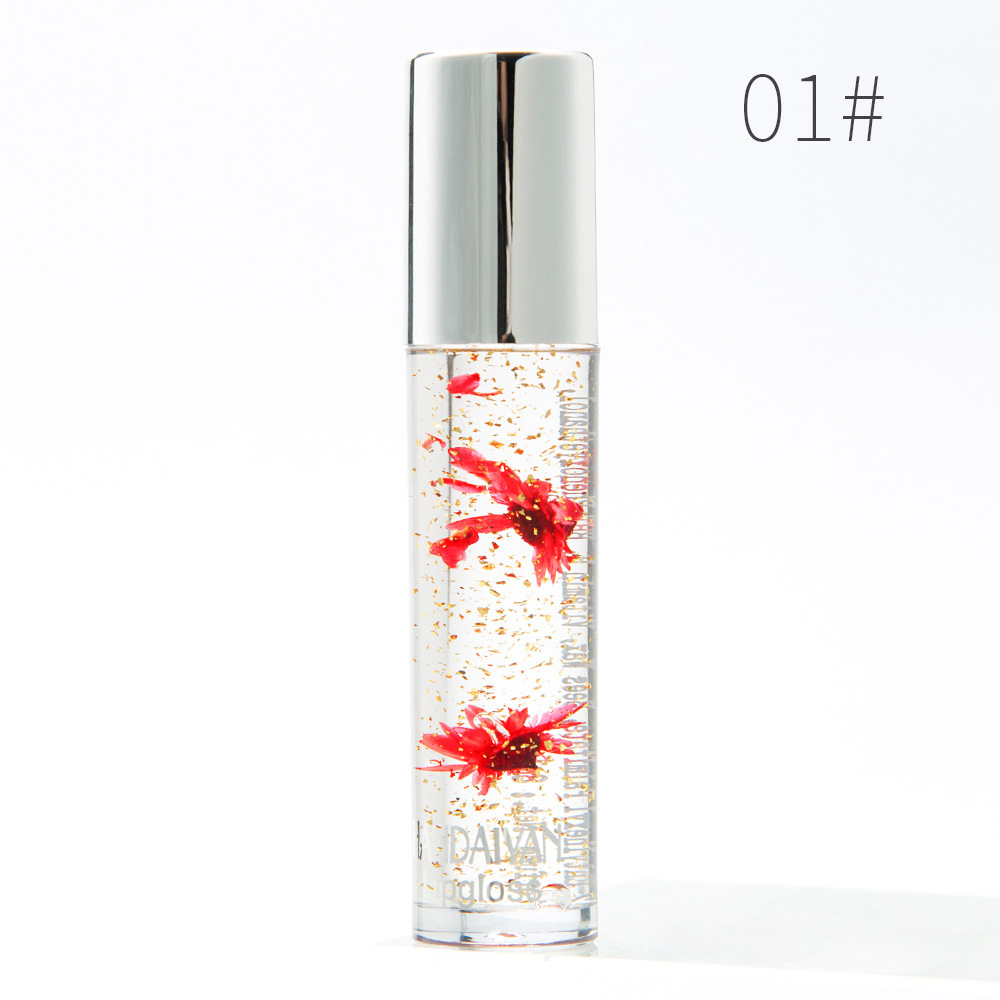 Girly Shakes Voices Doodle Môi Hoa Vàng Lá Màu Lip Gloss Lip Oil Crystal Trong suốt Ấm áp Lip Gloss Dễ dàng tô màu 	son bóng fenty beauty	