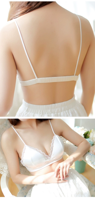 Satin quấn ngực nữ mùa hè sling đáy vest chống ánh sáng làm đẹp lưng ống hàng đầu Châu Âu và Mỹ gợi cảm sâu V Slim mặc