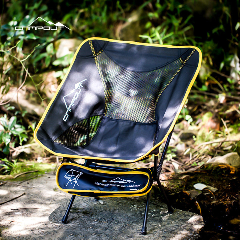 CAMPOUT Outdoor Camping Folding Chair Backrest Leisure Fishing Chair Lazy Chair Portable Beach Recliner Outdoor Chair