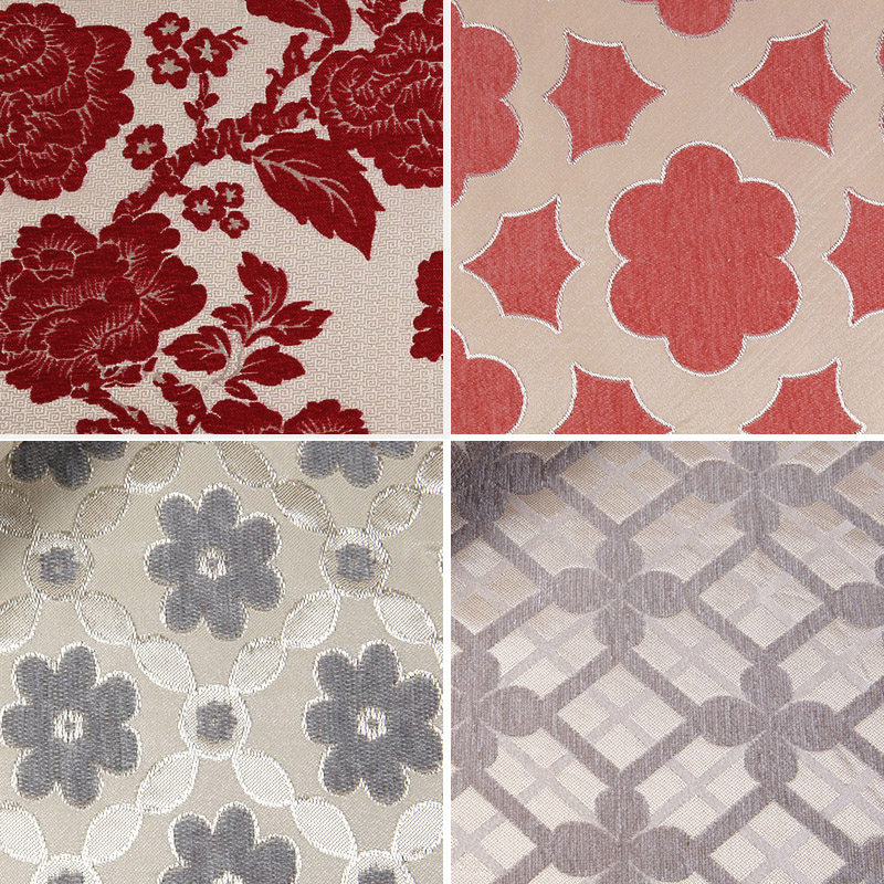 Chinese jacquard chenille sofa fabric 1 8 wide sofa towel cushion pillow bay window cushion DIY can be customized