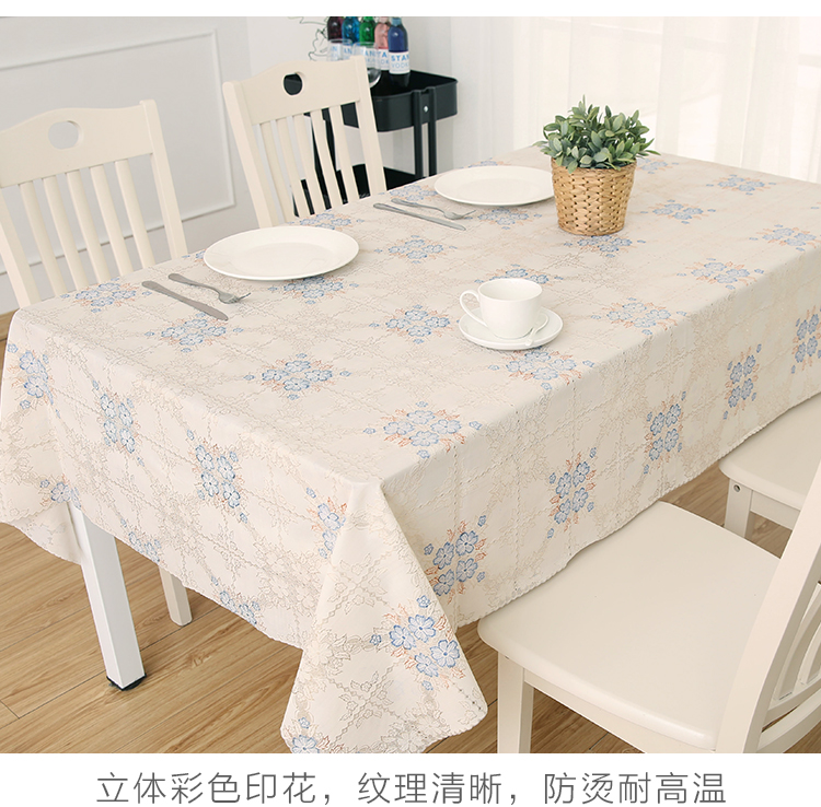 Tích cực hình chữ nhật tròn bàn cà phê nhựa PVC trong suốt bàn mat không thấm nước chống vảy dầu khăn trải bàn dùng một lần vải các mẫu khăn trải bàn đẹp