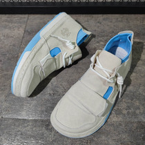 2022 tides Mens new Internet Red Identical Magic Sticker Clown Shoes Men Low Help Ugliness 100 Hitch Genuine Leather Foot Pedal Shoes