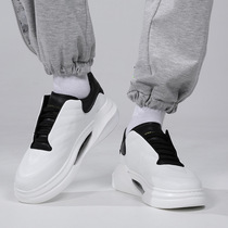 European Station Mens Shoes Stars The Same Kind Of Thick Bottom Heightening Genuine Leather Air Cushion Small White Shoes 100 Hitch Fashion Sports Casual Shoes