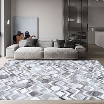 Hand stitching cowhide carpet Nordic living room Sofa Coffee table floor mat Household American light luxury bedroom bedside blanket