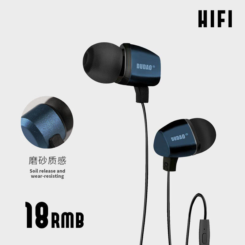 Unique IH205 universal wire-controlled mobile phone in-ear mobile phone headset sports running high-fidelity mobile phone headset