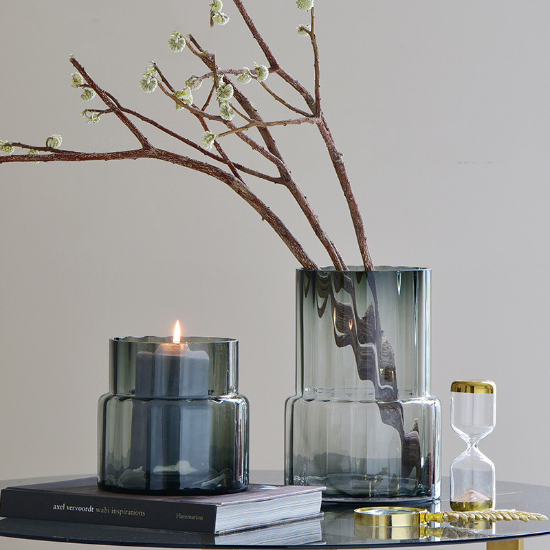 Modern minimalist glass vase swing piece handmade outlet glass vase dining room Living room Bedroom Desktop Decorations
