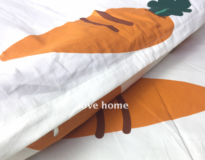 sai sót nhỏ in đặc biệt cà rốt đỏ mùa thu và mùa đông bông trang bị tấm trên giường net mua ba gia đình bốn - Bộ đồ giường bốn mảnh gối mền 2 trong 1