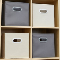 Foldable canvas cloth art containing box desktop No cover Sundries Finishing Box Wardrobe Bookshelf book storage box