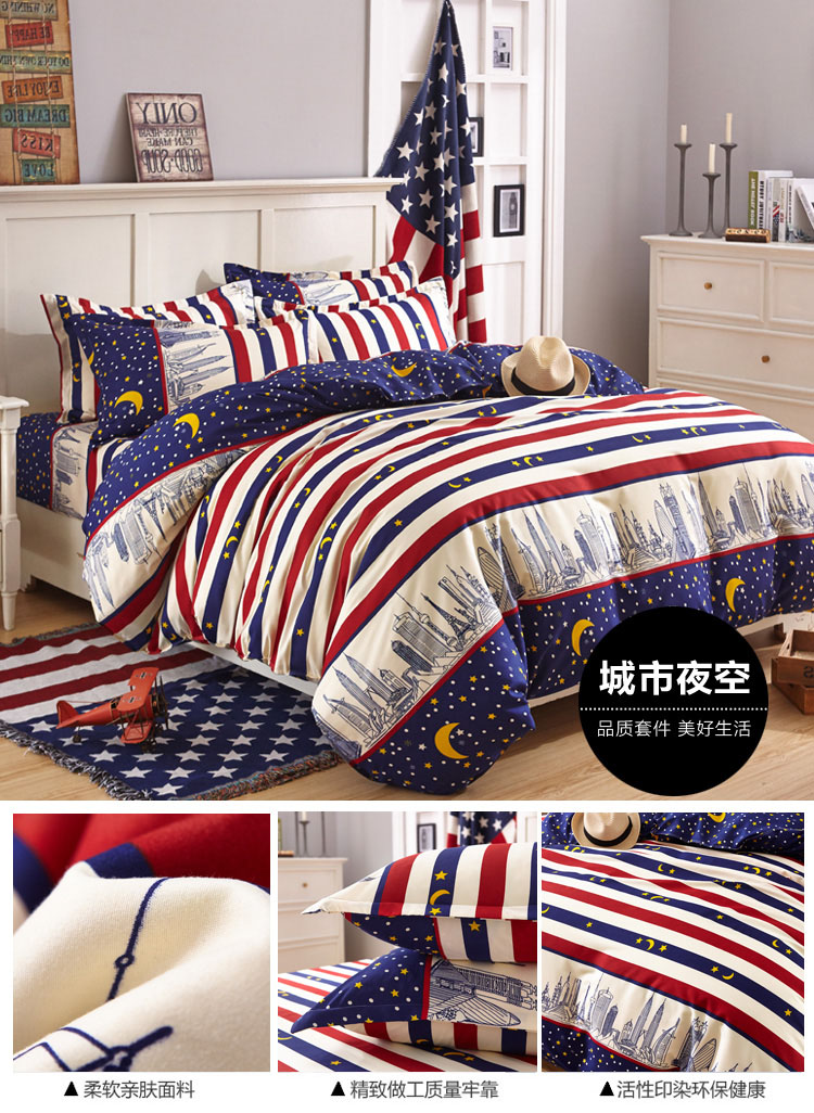 Tấm ba mảnh bông bông đơn quilt cover quilt 1.2 đơn ký túc xá sinh viên đôi 1.8 m 1.5