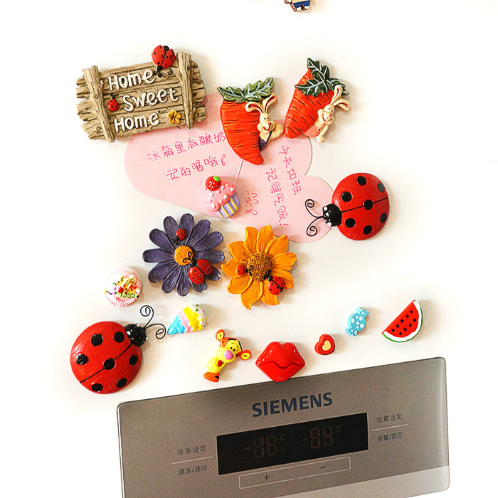 复古兔子可爱创意磁铁立体磁扣冰箱贴吸磁贴家居装饰品