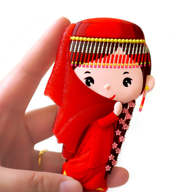 卡通创意软胶中国少数民族冰箱贴磁铁磁贴家居装饰品