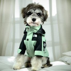 Dog Clothes, Pet Windbreaker, Windproof and Warm, Schnauzer, Bichon, West Highland Terrier, Shiba Inu, Border Collie, Small and Medium-Sized Dogs, Trendy Brand