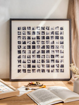 Creative solid wood custom photo frame 48 Palace grid 100 love commemorative photo frame children growth photo diy combination frame